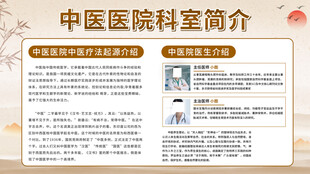 中医医院科室简介