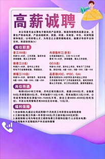 诚聘海报