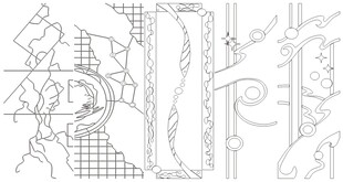 精美线条装饰图案设计