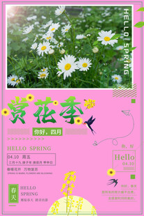 浪漫赏花季海报展示