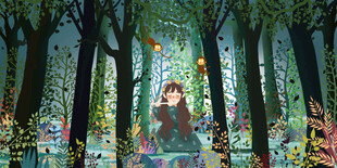 梦幻森林中的童话女孩