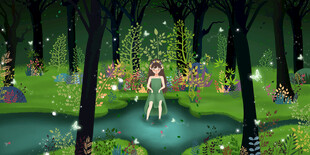 梦幻森林中的奇幻精灵世界