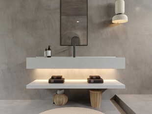 现代简约风格浴室洗手台