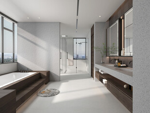 现代简约风的卫浴空间