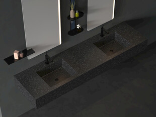 现代简约风格双洗手台