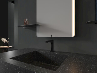 现代简约风格黑色洗手台