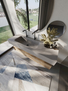 现代简约风格浴室洗手台