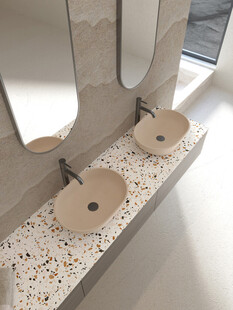 现代简约风双盆洗手台