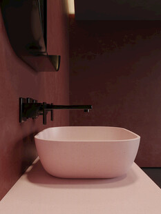 粉色洗手盆