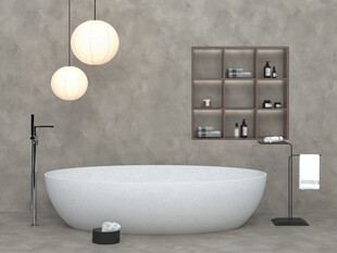 现代简约风独立式浴缸