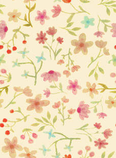 清新花卉图案背景