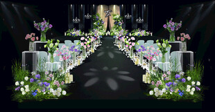 浪漫花卉婚礼布置