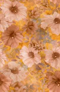 复古风花卉图案背景