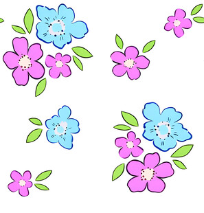 多彩小花装饰图案