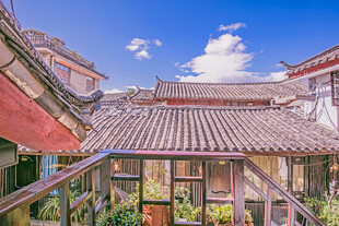 古雅中式庭院屋顶景致