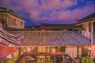 古院落夜景 尽显中式韵味