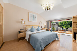 温馨简约风卧室室内场景