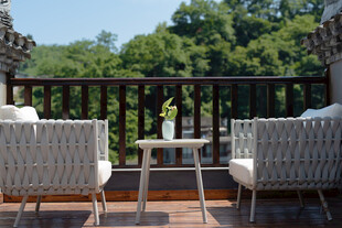 户外露台休闲桌椅景观