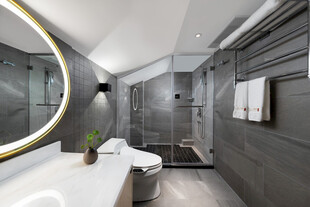 现代简约风灰色调浴室
