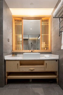 新中式风格浴室洗手台设计