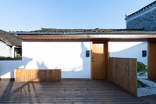 简约中式庭院建筑外观