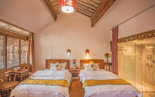 中式风格温馨双床卧室