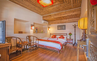 中式风格温馨卧室场景