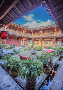 中式庭院 绿植环绕的静谧天地