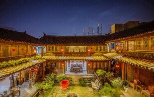 古院落夜景 尽显中式风情