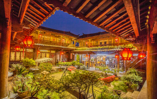 中式庭院夜景 古雅迷人