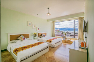 清新双床房 窗外风景宜人