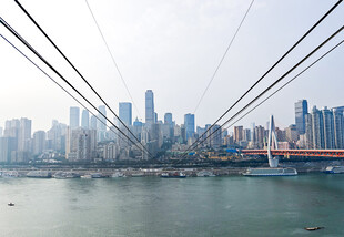 重庆城市跨江索道景观