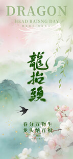 龙年花卉插画