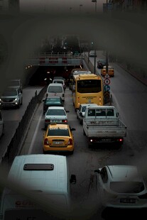 城市道路拥堵景象