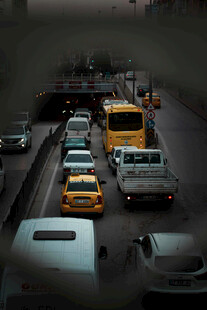 城市道路拥堵景象