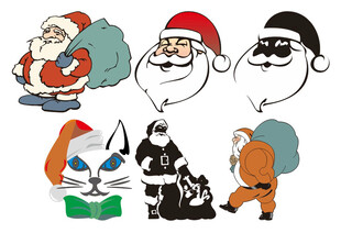 圣诞角色动物卡通形象