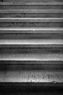 黑白阶梯纹理特写