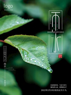 雨水海报 