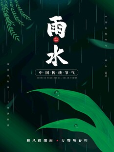 雨水海报 
