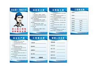 五牌一图展板模板