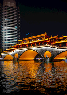 成都九眼桥夜景风光