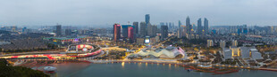 苏州狮山文化广场夜景