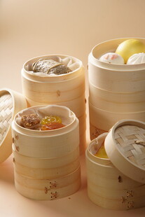 多样美味中式蒸笼点心