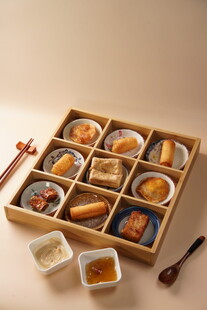 日式精致便当盒美食展示