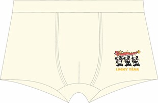 男士卡通印花平角内裤