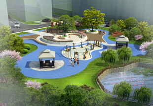 小游园节点效果图