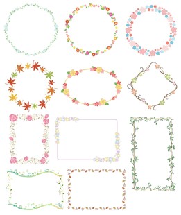 花朵边框
