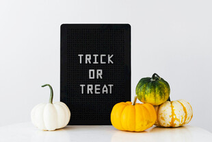 万圣节装饰之南瓜与黑板