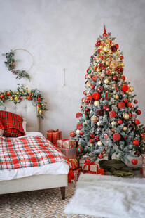 温馨圣诞室内装饰场景