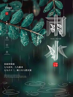 雨水海报 